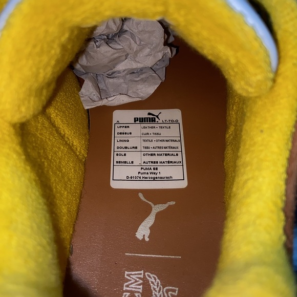Puma x MCM Slipstream Lo “Show Love” Bright White Vibrant yellow NIB SZ 38 $500 - Picture 15 of 17